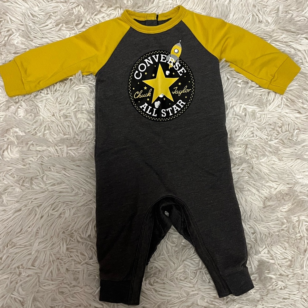 Converse long sleeve romper worn once